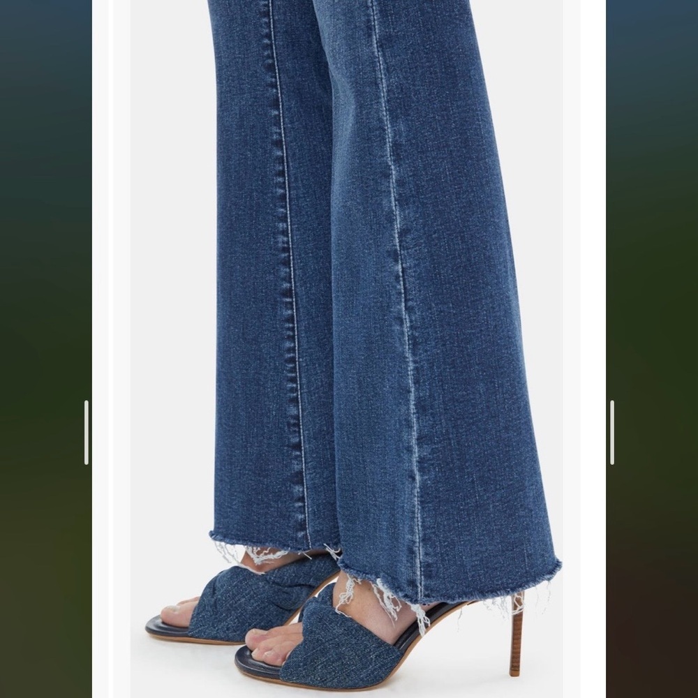 Mother The Weekender Fray Hem Bootcut Jeans in Fancy Meeting You Here Size 30 - Picture 4 of 14